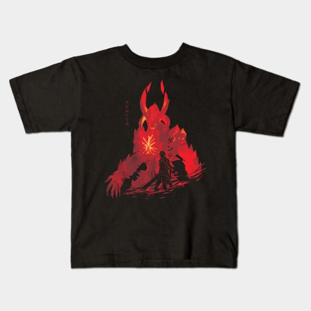 Sin of the Devil Dante:DMC5:Devil May Cry V Kids T-Shirt by Vertei